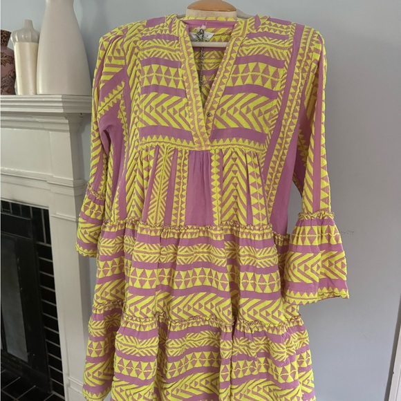 Devotion Twins Ella dress in lilac & neon yellow, NEW NWT, Size M from Anthro - Picture 7 of 9
